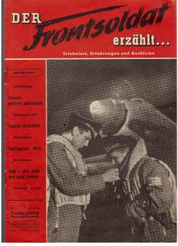 Der deutsche Soldat. Der Frontsoldat erzählt . Heft Nr.  2 (1953) 17. Jahrgang