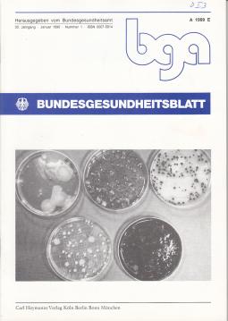 Bundesgesundheitsblatt. 33. Jahrgang (1990)