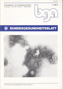 Bundesgesundheitsblatt. 32. Jahrgang (1989)