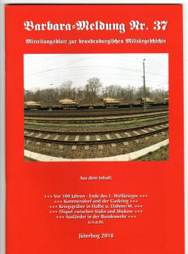 Barbara-Meldung Nr. 37: Mitteilungsblatt zur brandenburgischen Militärgeschichte