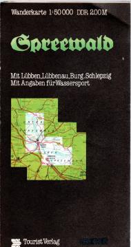 Wanderkarte Spreewald mit Lübben, Lübbenau, Burg, Schlepzig