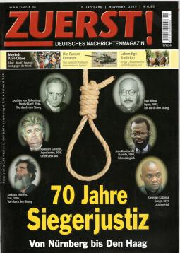 Zuerst! Deutsches Nachrichtenmagazin. 6. Jahrgang, November 2015.