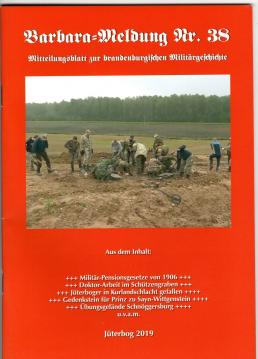 Barbara-Meldung Nr. 38: Mitteilungsblatt zur brandenburgischen Militärgeschichte