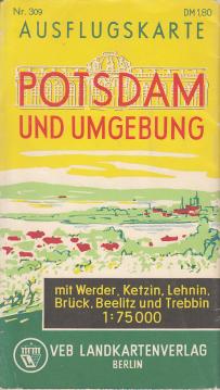 Ausflugskarte Potsdam und Umgebung mit Werder, Ketzin, Lehnin, Brück, Beelitz und Trebbin