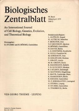 Biologisches Zentralblatt, 94. Band (1975), Heft 2, März/April