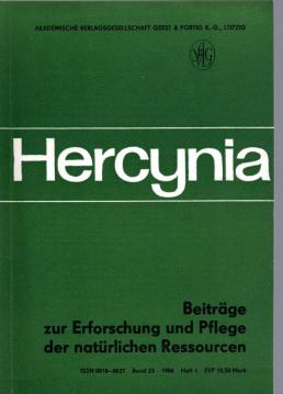 HERCYNIA. Beiträge zur Erforschung und Pflege natürlicher Ressourcen. Band 23, 1986 Heft 1
