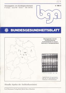 Bundesgesundheitsblatt. 37. Jahrgang (1994)