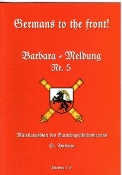 Barbara-Meldung Nr. 5. Mitteilungsblatt zur Jüterboger Garnisongeschichte.