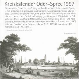 Kreiskalender Oder-Spree 1997