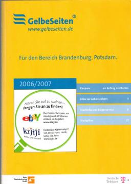 Gelbe Seiten Für den Bereich Brandenburg, Potsdam 2006/2007