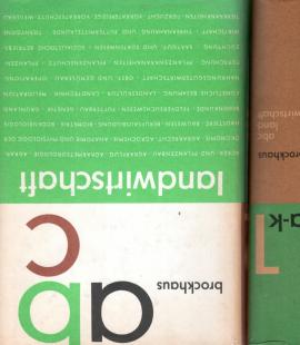 Brockhaus abc. Landwirtschaft. 2 Bände: a-k, l-z.