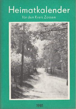 Heimatkalender für den Kreis Zossen 1981. 24. Jahrgang.