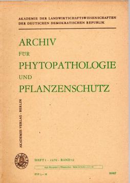 Archiv für Phytopathologie und Pflanzenschutz. Band 12, Heft 1 (1976)