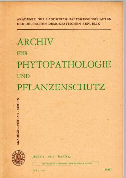 Archiv für Phytopathologie und Pflanzenschutz. Band 12, Heft 3 (1976)