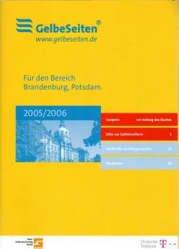 Gelbe Seiten Für den Bereich Brandenburg, Potsdam 2005/2006