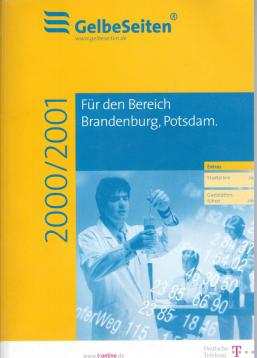 Gelbe Seiten Für den Bereich Brandenburg, Potsdam 2000/2001