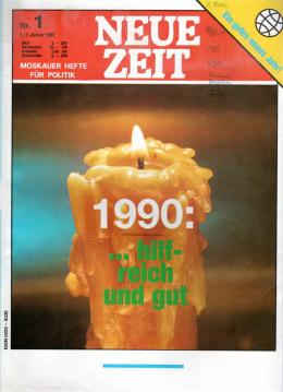 Neue Zeit : Wochenschrift für Weltpolitik Jahrgang 1990