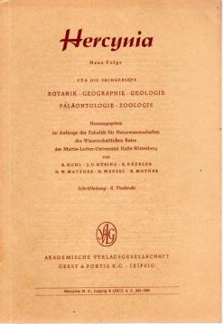 Hercynia. Neue Folge für die Fachgebiete Botanik-Geographie-Geologie-Paläontologie-Zoologie. 8 (1971) 4