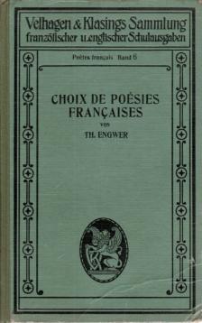 Choix de Poesies francaise. Sammlung französischer Gedichte. Mit siebzehn Porträts.