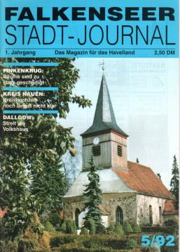 Falkenseer Stadt-Journal 1. Jhg. Mai 1992