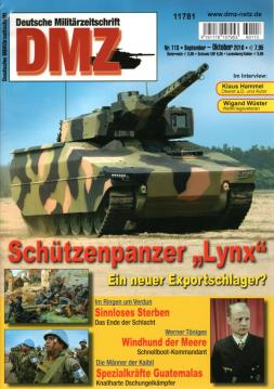 Deutsche Militärzeitschrift DMZ Nr. 113, 2016 Sep. - Okt.