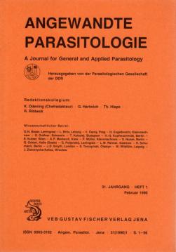 Angewandte Parasitologie : A Journal für General and Applied Parasitology, 31. Jg. Heft 1 Februar