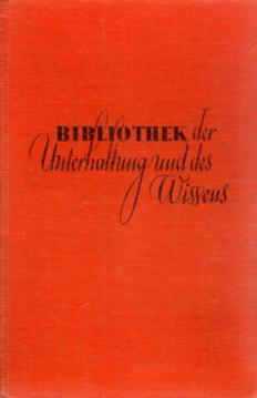 Bibliothek der Unterhaltung und des Wissens. Band X. Jahrgang 1933.