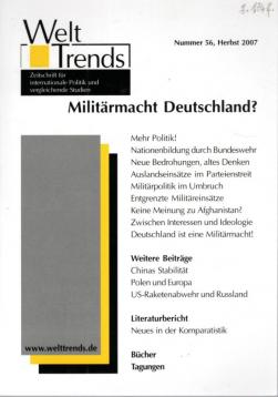 Militärmacht Deutschland? (WeltTrends)