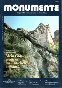 Monumente. Magazin für Denkmalkultur in Deutschland. 13. Jahrgang, Nr. 11/12 Dezember 2003