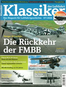 Klassiker der Luftfahrt Magazin für Luftfahrtgeschichte 7/2020