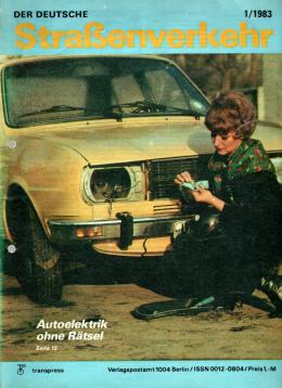 Der Deutsche Straßenverkehr (Jahrgang 1983)