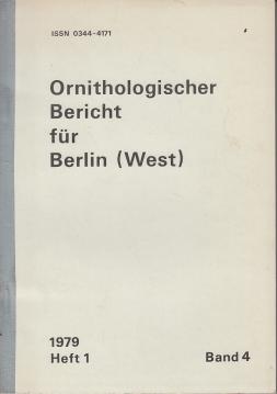Ornithologischer Bericht für Berlin (West) - Band 4 - 1979 - Heft 1