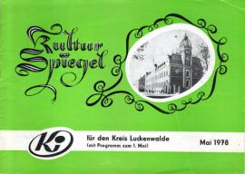 Kultur Spiegel für den Kreis Luckenwalde (mit Programm zum 1. Mai) Mai 1978