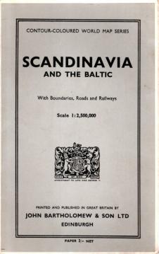Scandinavia and the Baltic. With Boudaries, Roads and Railways.