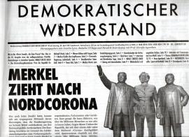 Demokratischer Widerstand. Wochenzeitung Nr. 45 ab 24.April 2021