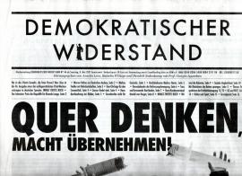 Demokratischer Widerstand. Wochenzeitung Nr. 46 ab 8. Mai 2021