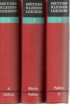 Meyers kleines Lexikon in drei Bänden (Erster bis Dritter Band)