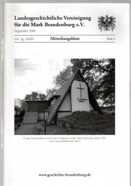 Mitteilungsblatt der Landesgeschichtlichen Vereinigung für die Mark Brandenburg e. V. 121. Jahrgang, Nr. 3(2020)