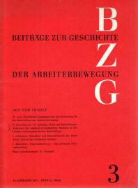 BZG Beiträge zur Geschichte der Arbeiterbewegung 13. Jg. Nr. 3 (1971)