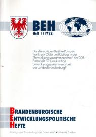 BEH Brandenburgische Entwicklungspolitische Hefte - Heft 1 (1992)