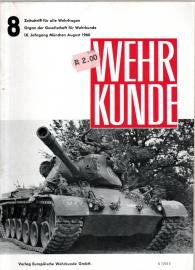 WEHRKUNDE : Zeitschrift für alle Wehrfragen. IX. Jahrgang, Heft 8(1960)