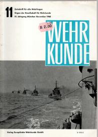 WEHRKUNDE : Zeitschrift für alle Wehrfragen. IX. Jahrgang, Heft 11(1960)
