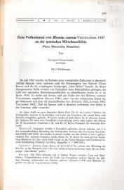 Zum Vorkommen von Blennius canevae VICIGUERRA 1887 an der spanischen Mittelmeerküste 