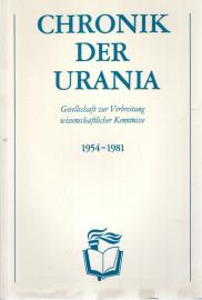 Chronik der Urania, Gesellschaft zur Verbreitung wissenschaftlicher Kenntnisse 1954-1981