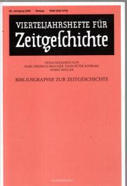 Vierteljahreshefte für Zeitgeschichte. 50. Jahrgang 2002. Bibliographie zur Zeitgeschichte