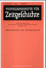 Vierteljahreshefte für Zeitgeschichte. 44. Jahrgang 1996. Bibliographie zur Zeitgeschichte