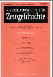 Vierteljahreshefte für Zeitgeschichte. 44. Jahrgang 1996. - 4. Heft / Oktober 