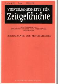 Vierteljahreshefte für Zeitgeschichte. 43. Jahrgang 1995. Beilage: Bibliographie zur Zeitgeschichte