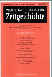 Vierteljahreshefte für Zeitgeschichte. 46. Jahrgang 1998 - 4. Heft / Oktober 