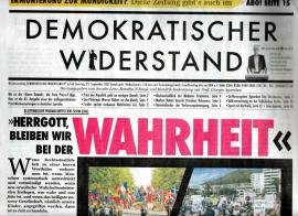 Demokratischer Widerstand. Wochenzeitung Nr. 63 ab 25. September 2021